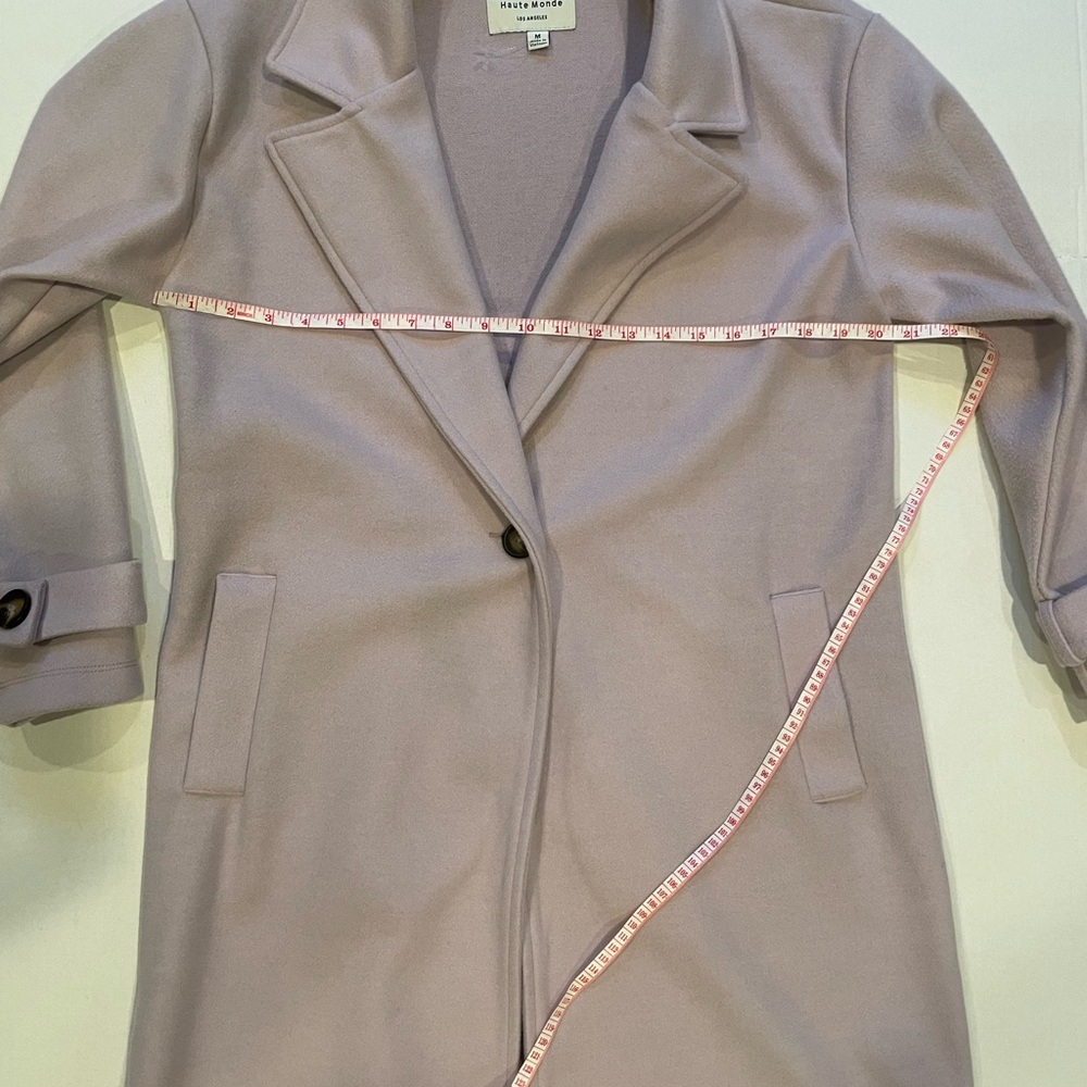 Dressed in Lala “Love of my Life” Lavender Overcoat | Size M | Haute Monde - Picture 5 of 6